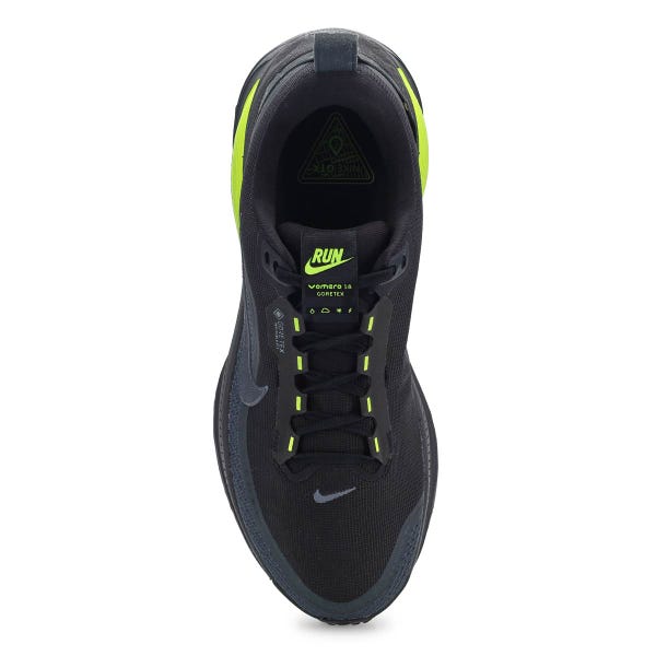 Men's Vomero 18 Gortex Performance Sneaker - Black/Volt