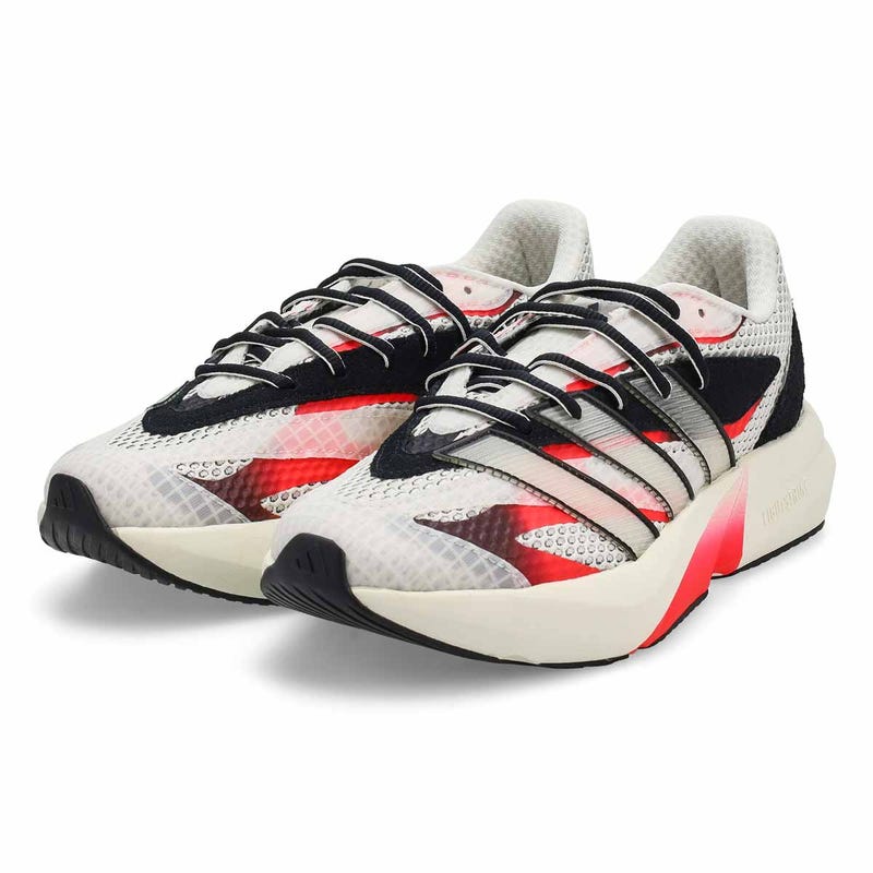 Women's  Light Blaze Lace Up Sneaker - Off White/Lucid Red
