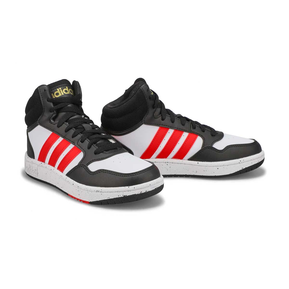 Kids' Hoops 3.0 High Top Sneaker - White/Red/Black