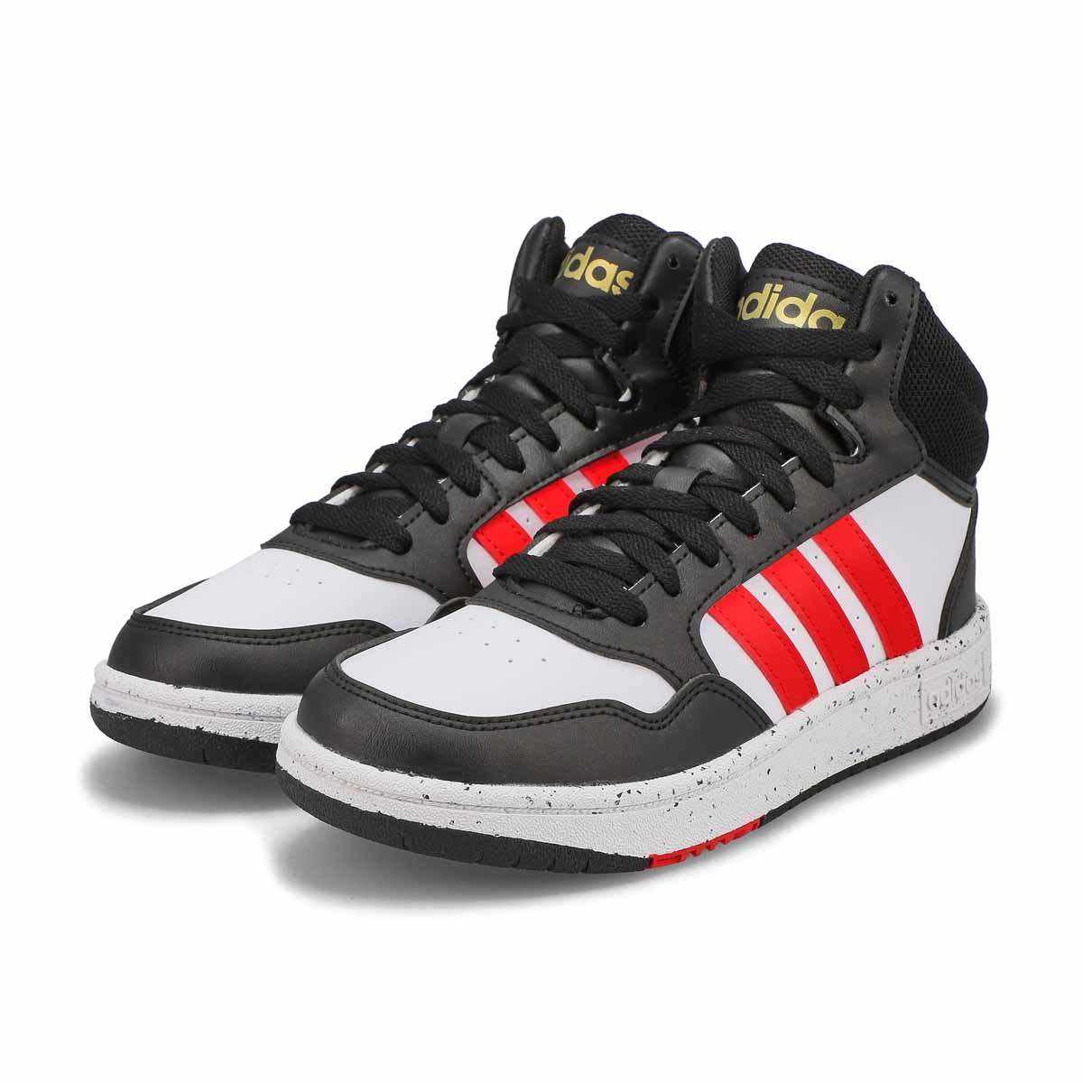 Kids' Hoops 3.0 High Top Sneaker - White/Red/Black