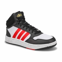 Kids' Hoops 3.0 High Top Sneaker - White/Red/Black