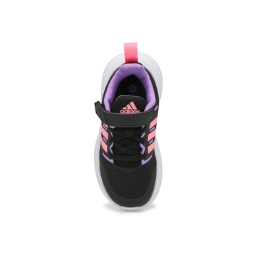 Infants' FortaRun 2.0 EL Sneaker - Black/Pink