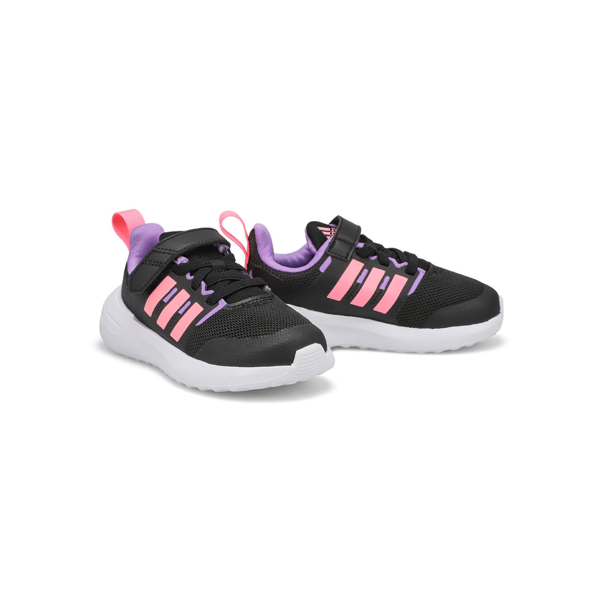 Infants' FortaRun 2.0 EL Sneaker - Black/Pink