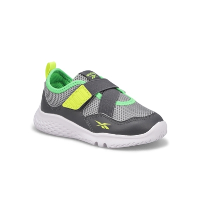 Inf-B Weebok Flex Sprint Sneaker - Grey/Green/Yellow