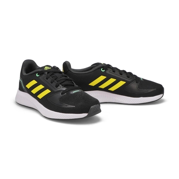 Basket RUNFALCON 2.0 K, noir/jaune, enfants