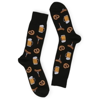 Men's Beer and Pretzel Printed Sock