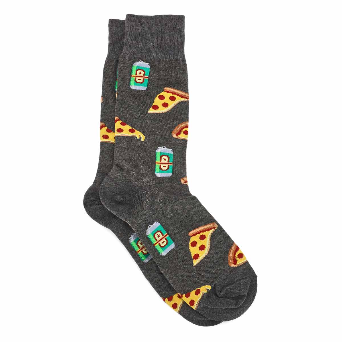 Men's Pizza and Beer Printed Sock