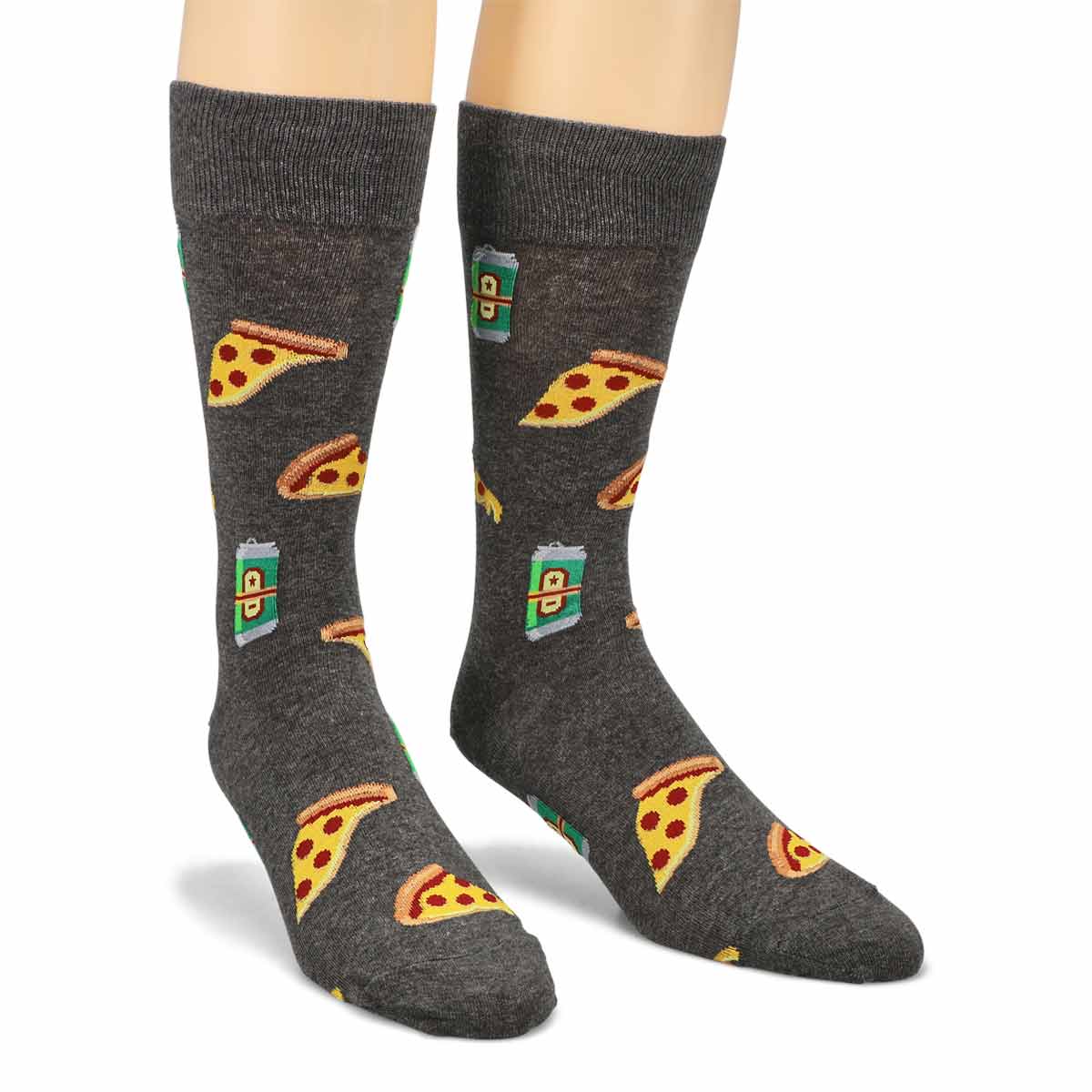 Men's Pizza and Beer Printed Sock