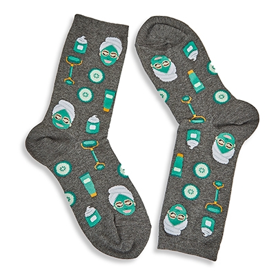 Chaussette Spa Facial, anthracite, fem.
