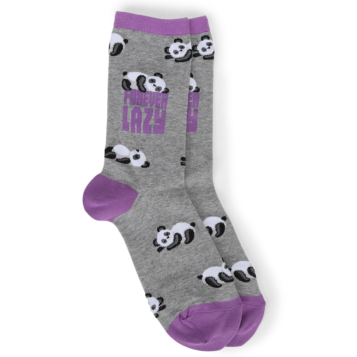Women's Forever Lazy Panda Printed Sock