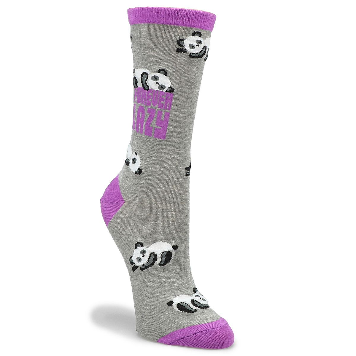 Women's Forever Lazy Panda Printed Sock