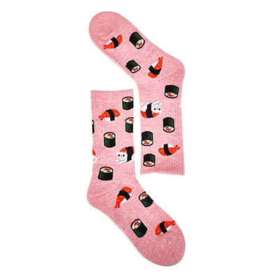 Chaussette Sushi Cat Sport, rose, femme