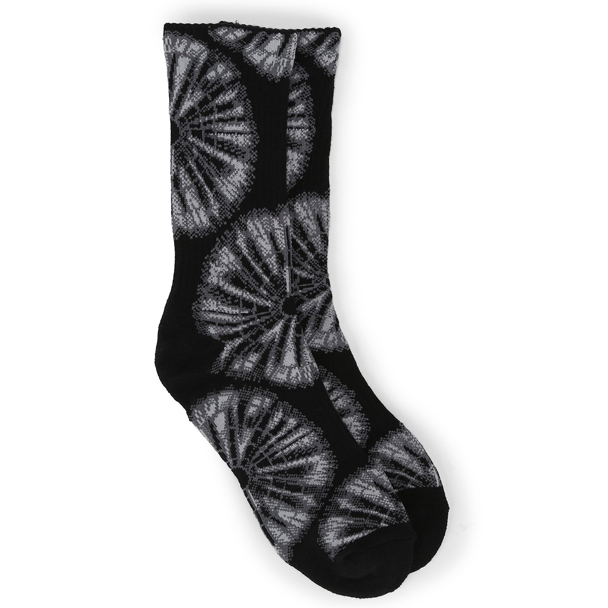 Women's Knit Radial Tie Dye Crew Sock