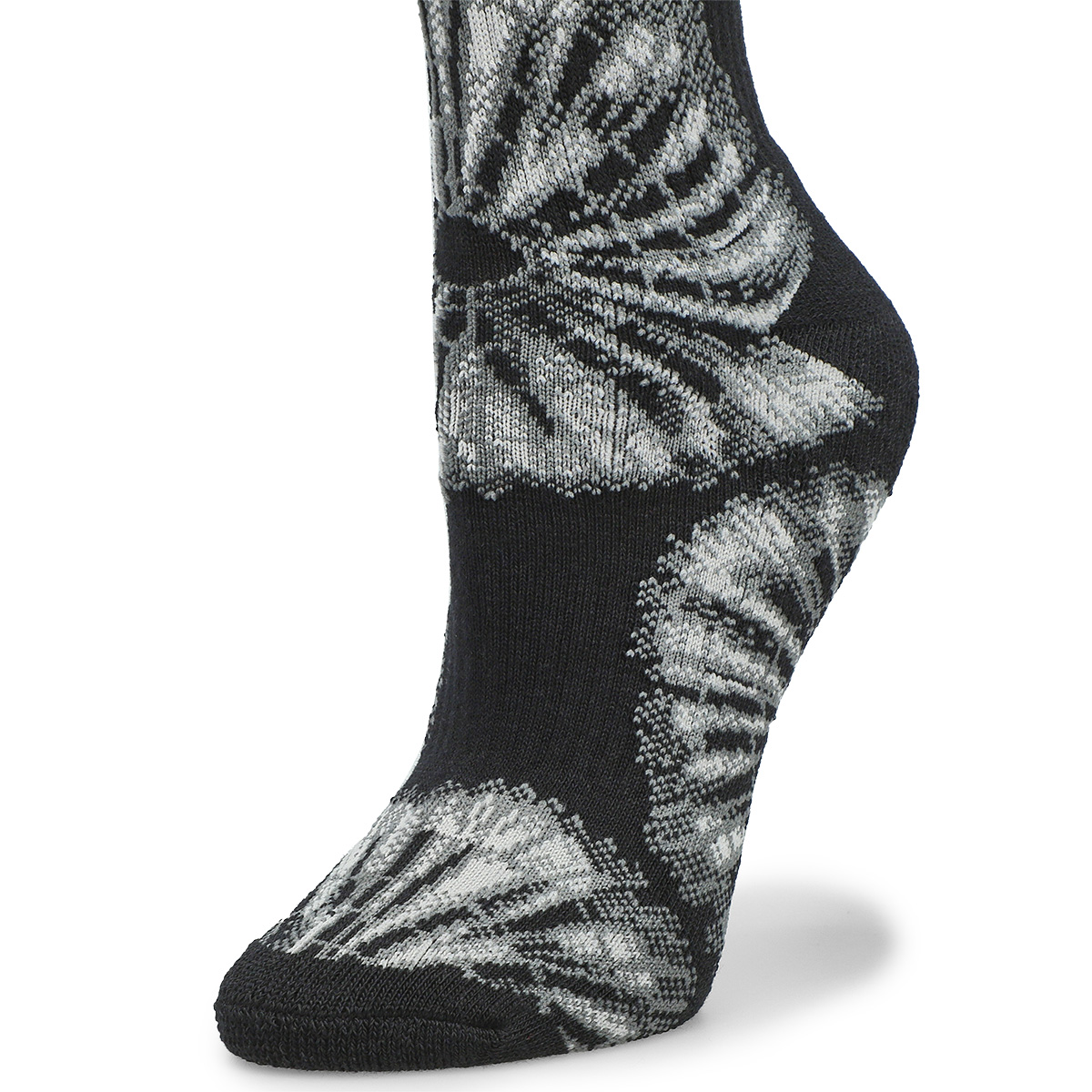 Women's Knit Radial Tie Dye Crew Sock