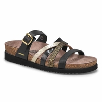 Women's Huleda Footbed Strappy Slide Sandal - Black