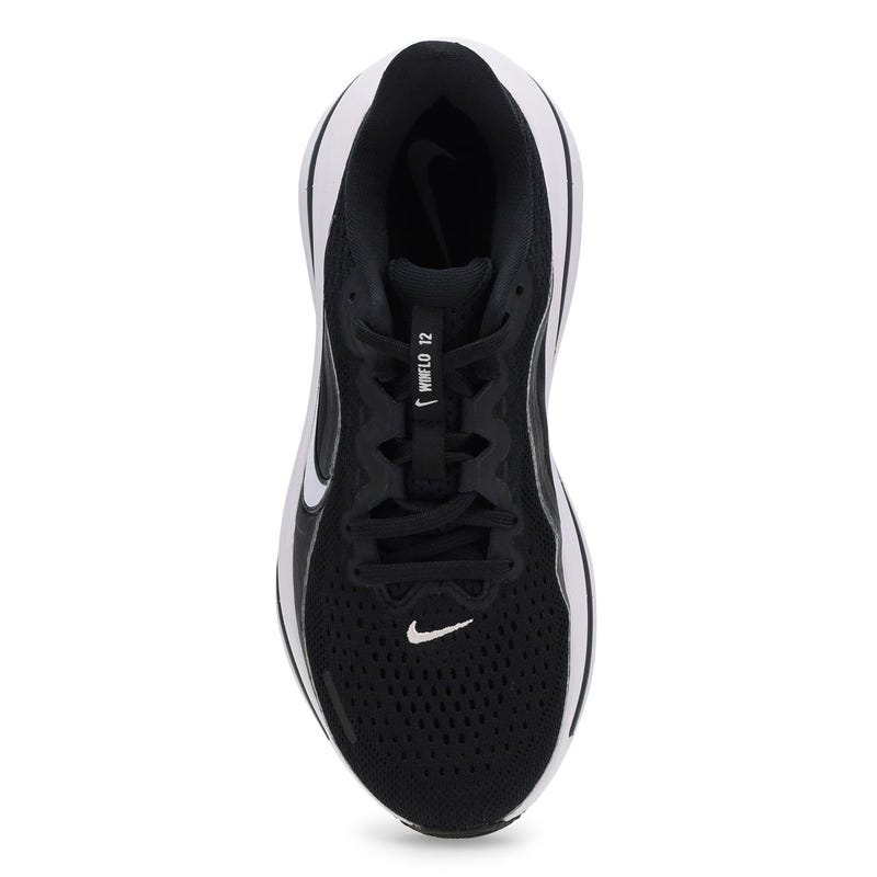 Baskets de performance WINFLO 12, noir/blanc/gris fumée, femmes