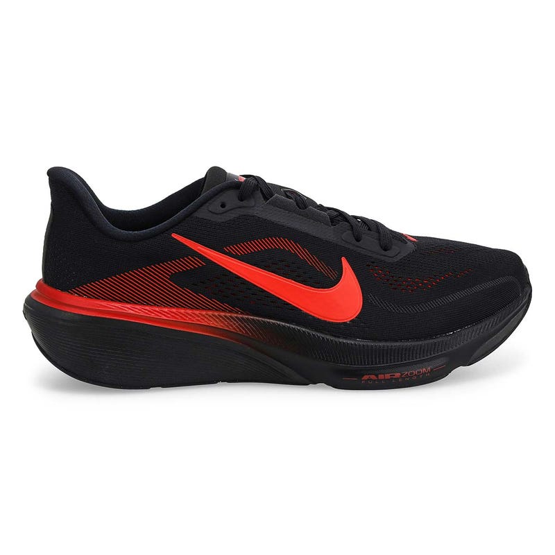 Espadrille de course Air Zoom Pegasus 42 pour hommes - Noir/Crimson éclatant/Rouge