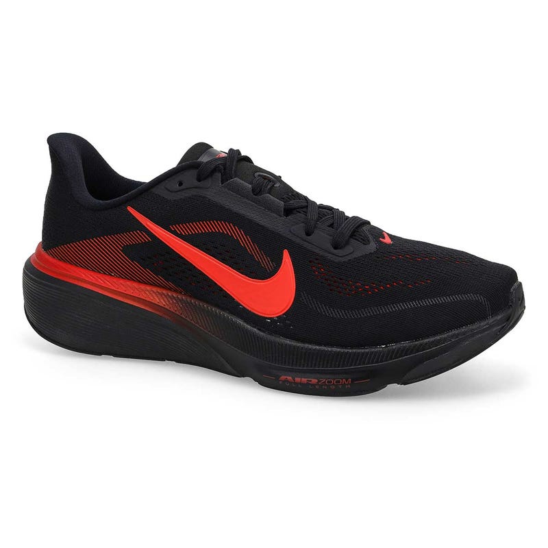 Espadrille de course Air Zoom Pegasus 42 pour hommes - Noir/Crimson éclatant/Rouge