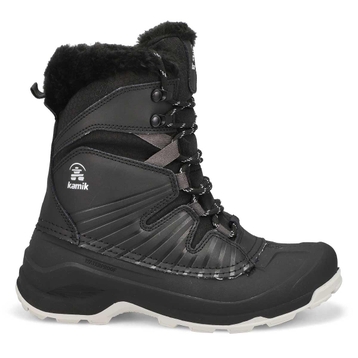 Botte d'hiver imperméable ICELAND F, noir/blanc, f
