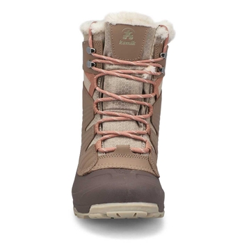 Botte d'hiver imperméable ICELAND F, fossile, femm
