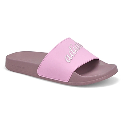 Claquette Adilette Shower, argent/lilas, femmes