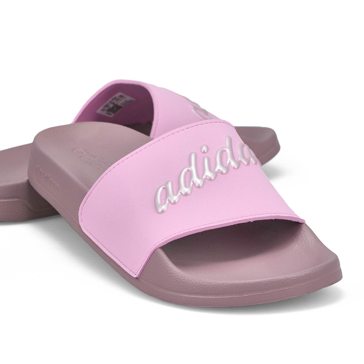 Women's Adilette Shower Slide Sandal - Silver/Lilac