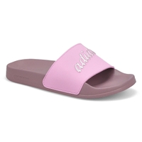 Women's Adilette Shower Slide Sandal - Silver/Lilac