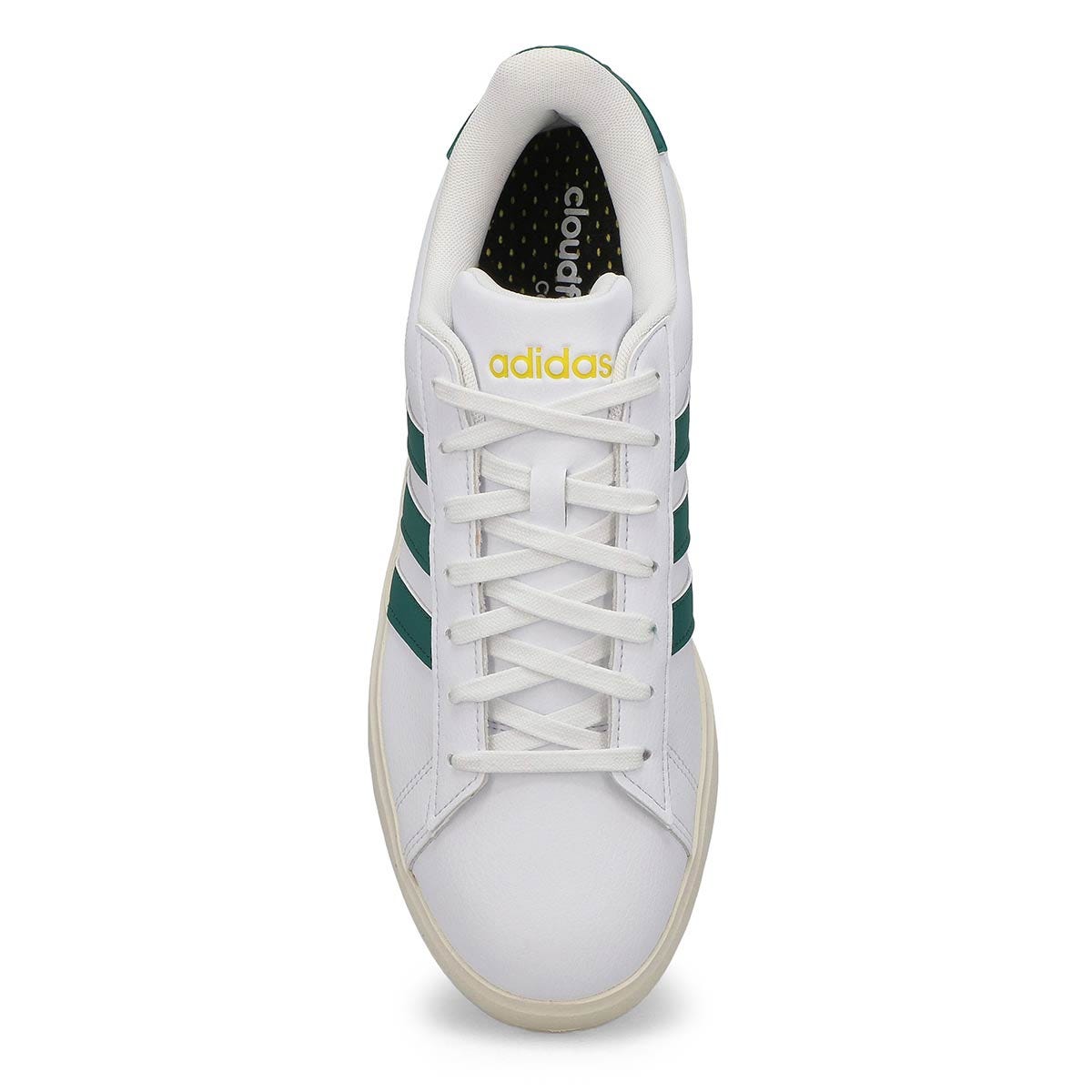 Men's Grand Court 2.0 Lace Up Sneaker - White/ Green/Yellow