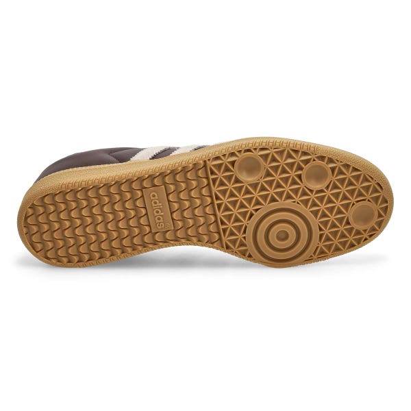 Unisex Samba OG Lace Up Sneaker - Brown/Putty Grey/Gold Metallic