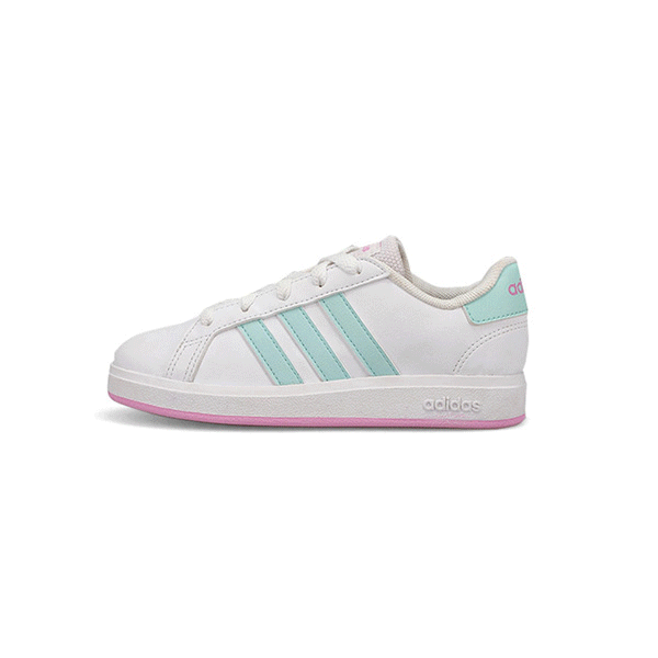わこ Adidas Girl's Grand Court 2.0 K Sneaker - Whi | SoftMoc.com