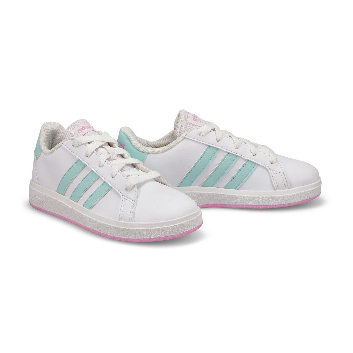 Baskets GRAND COURT 2.0 K, blanc/aqua/lilas, filles
