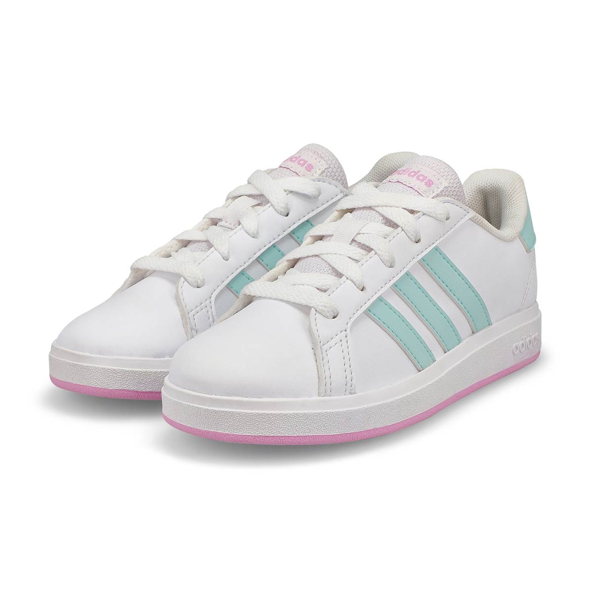 Baskets GRAND COURT 2.0 K, blanc/aqua/lilas, filles