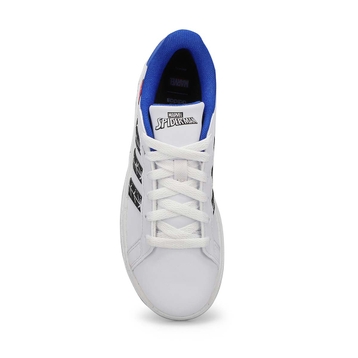 Kids' Grand Court Man K Sneaker - White/Black/Blue