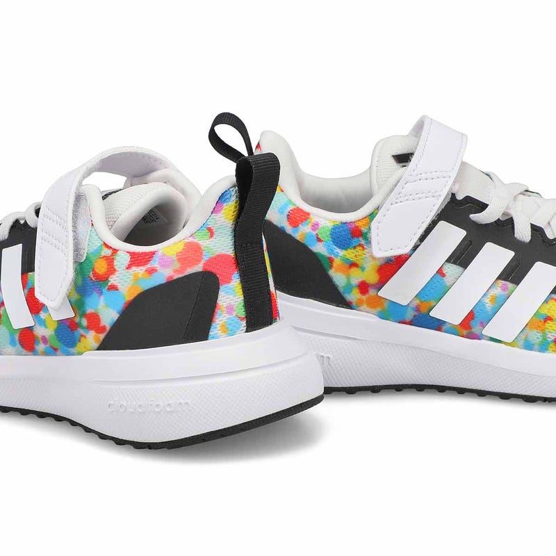 Kids' FortaRun 2.0 EL K Sneaker - White/Black/Gree