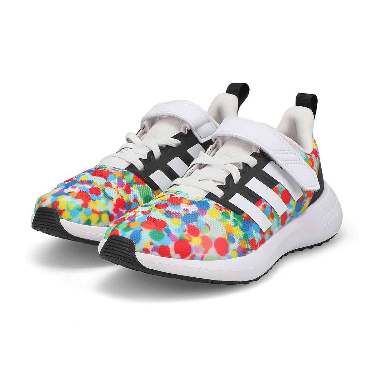 Kids' FortaRun 2.0 EL K Sneaker - White/Black/Green