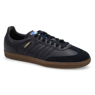 Mns Samba OG Lace Up Sneaker - Black/Black/Gum