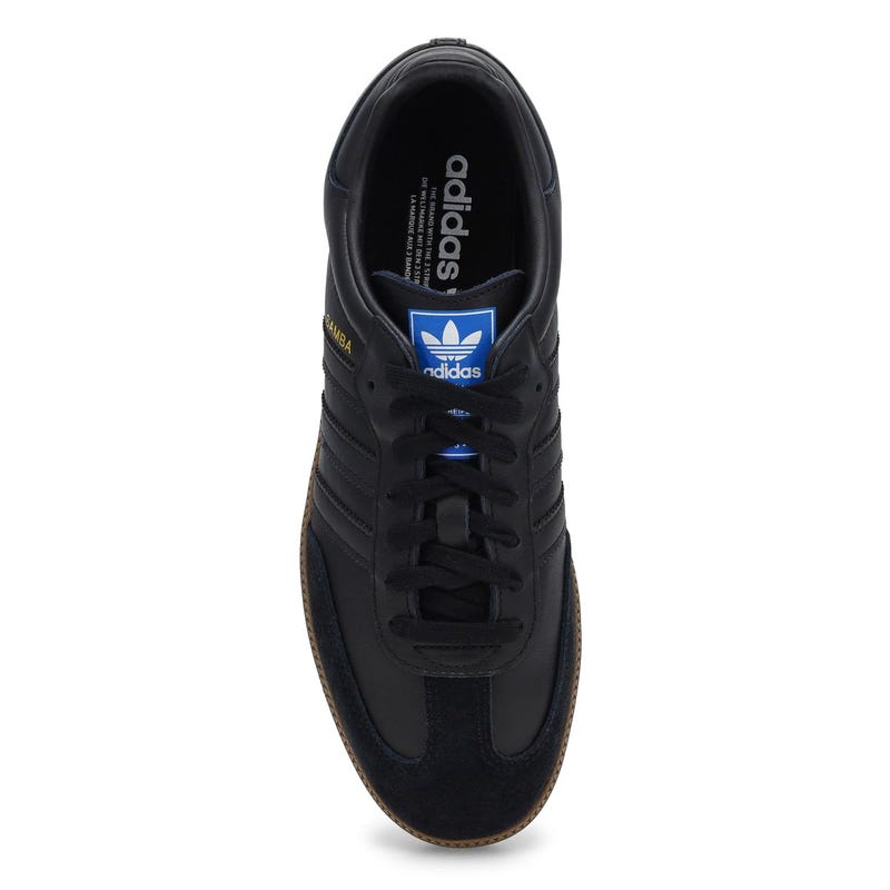 Men's Samba OG Lace Up Sneaker - Black/Black/Gum