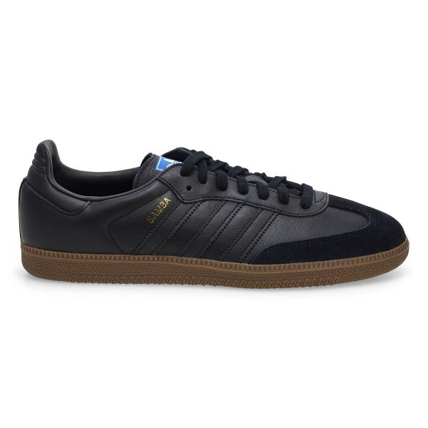 Men's Samba OG Lace Up Sneaker - Black/Black/Gum