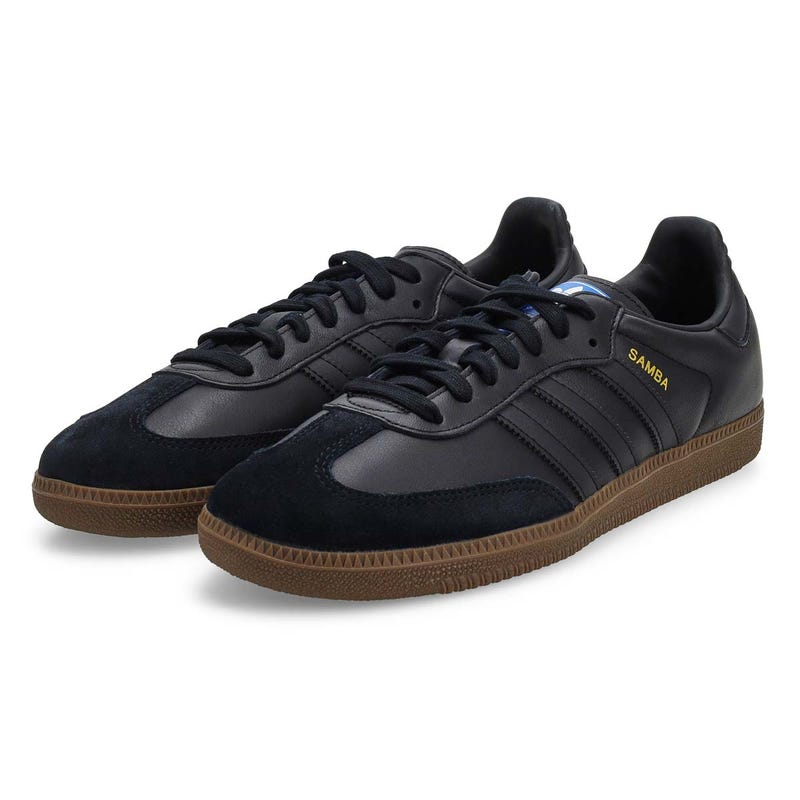 Men's Samba OG Lace Up Sneaker - Black/Black/Gum