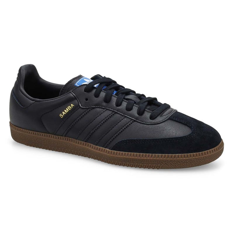 Men's Samba OG Lace Up Sneaker - Black/Black/Gum
