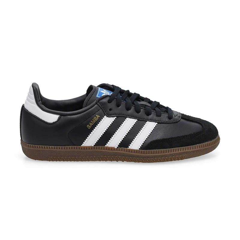 Kids'  Samba OG J Lace Up Sneaker - Black/White/Gum