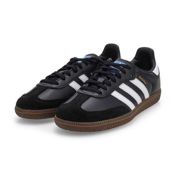 Kids'  Samba OG J Lace Up Sneaker - Black/White/Gum