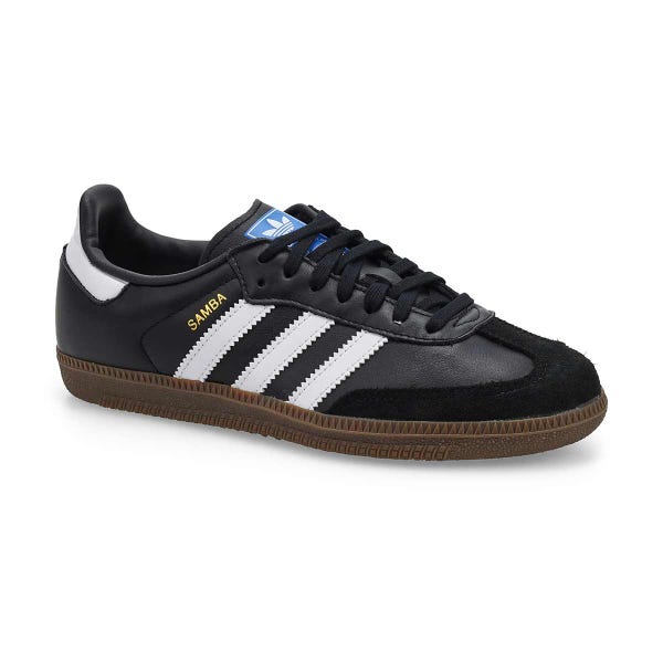 Kids'  Samba OG J Lace Up Sneaker - Black/White/Gum