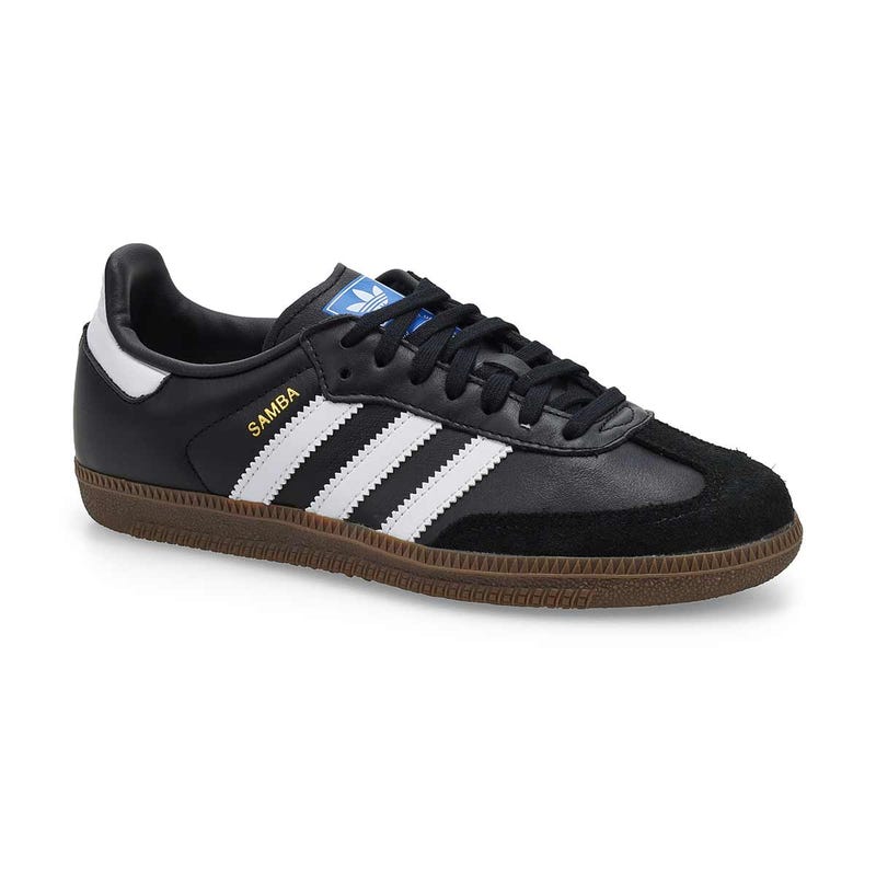 Kids'  Samba OG J Lace Up Sneaker - Black/White/Gum
