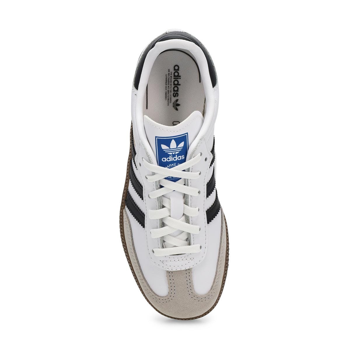 Kids'  Samba OG C Lace Up Sneaker - White/Black/Gu