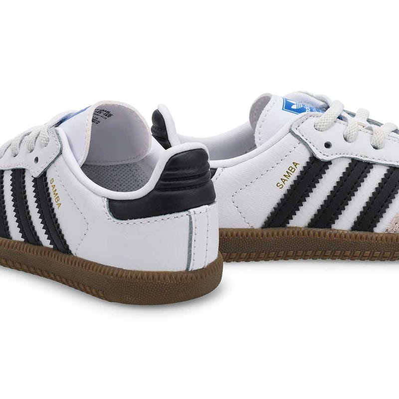 Infants'  Samba OG Lace Up Sneaker - White/Black/G