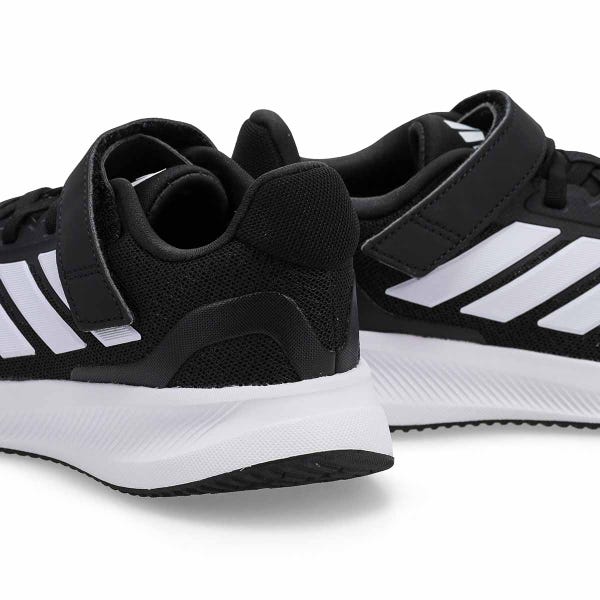 Baskets RUNFALCON 5 EL C, noir/blanc/blanc, enfants