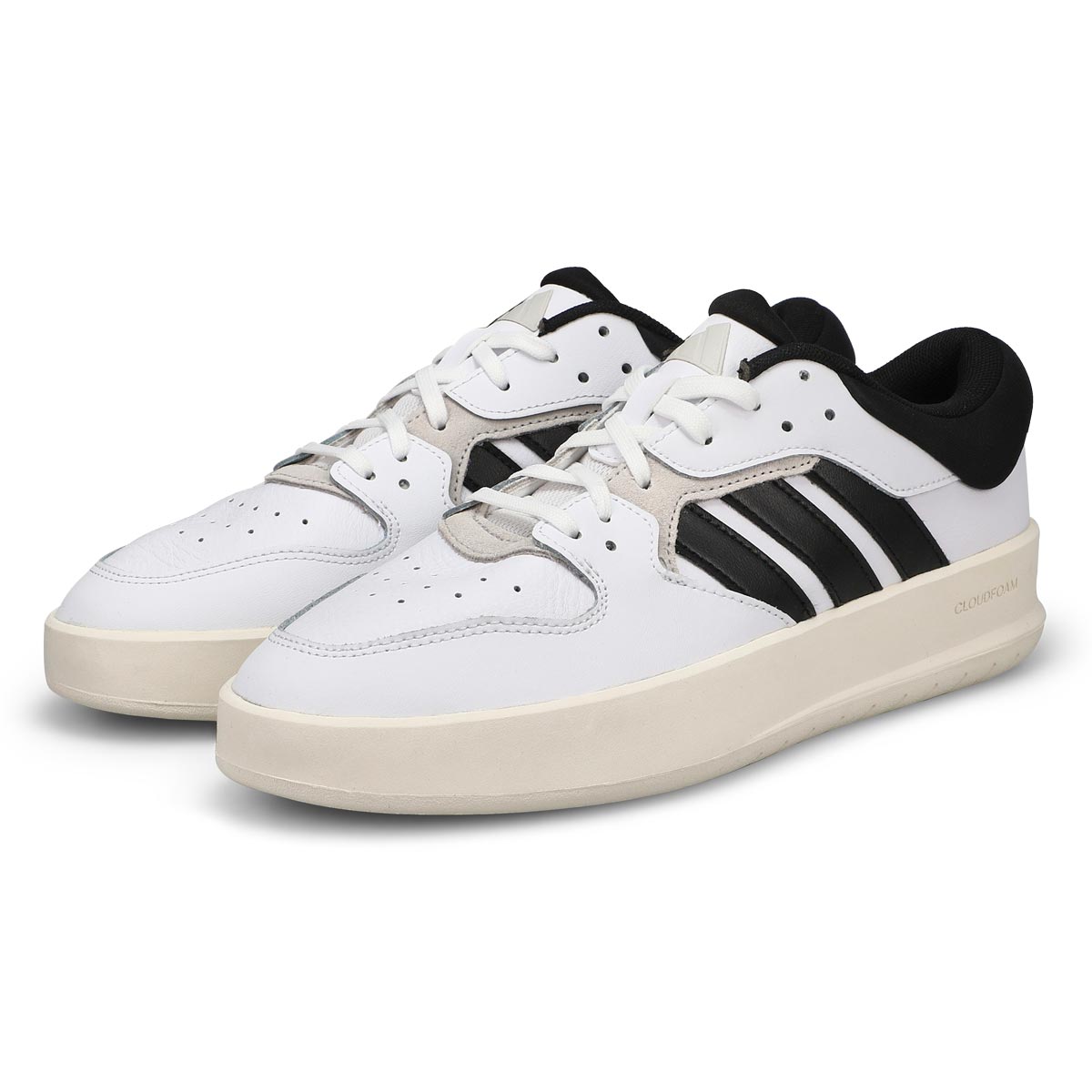 Baskets à lacets COURT 24, blanc/noir/blanc, hommes