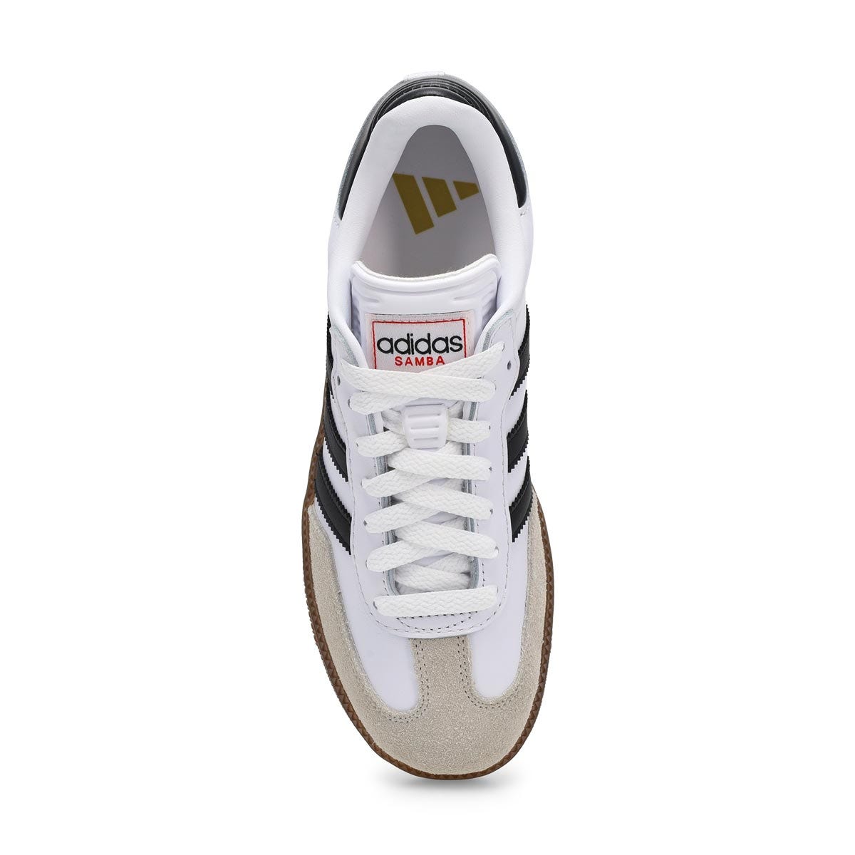 Kids'  Samba Lace Up Sneaker - White/Black