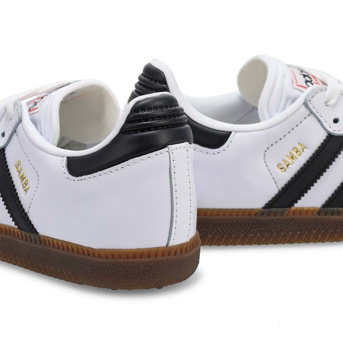Kids'  Samba Lace Up Sneaker - White/Black